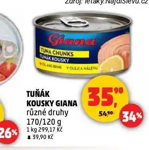 Penny Market Giana tuňák kousky nabídka