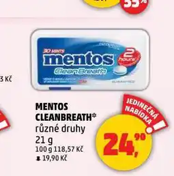 Penny Market Mentos cleanbreath nabídka