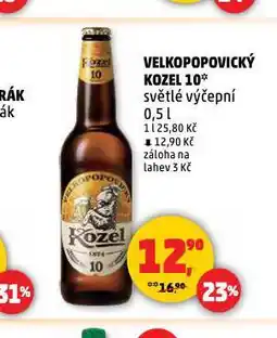 Penny Market Pivo velkopopovický kozel nabídka