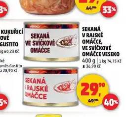 Penny Market Sekaná v rajské omáčce veseko nabídka
