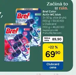 Tesco Bref Color Activ WC blok nabídka