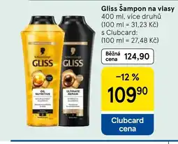 Tesco Gliss Šampon na vlasy nabídka