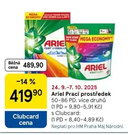 Tesco ARIEL Prací prostředek nabídka