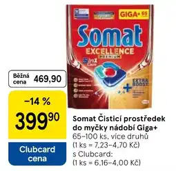 Tesco Somat Čisticí prostředek do myčky nádobí Giga+ nabídka