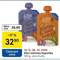 Tesco Ella's kitchen Kapsička nabídka