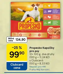 Tesco Propesko Kapsičky pro psy nabídka