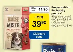 Tesco Propesko Mistr Pochoutky pro psy nabídka