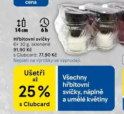 Tesco Hřbitovní svíčky nabídka