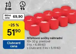 Tesco Hřbitovní svíčky náhradní nabídka