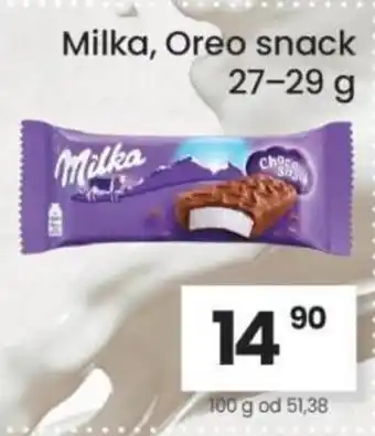 Kubík potraviny Milka, Oreo snack nabídka