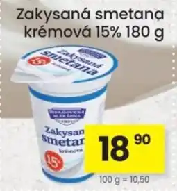 Kubík potraviny Zakysaná smetana krémová 15% nabídka