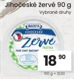 Kubík potraviny MADETA Jihočeské žervé nabídka