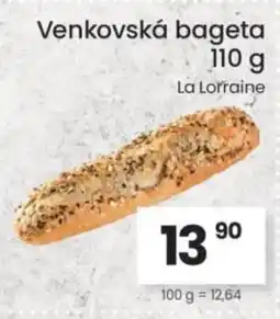 Kubík potraviny Venkovská bageta nabídka