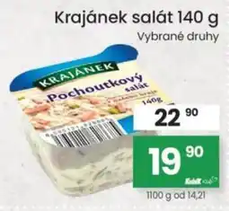 Kubík potraviny Krajánek salát nabídka