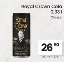 Kubík potraviny Royal Crown Cola nabídka