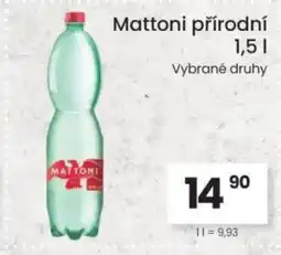 Kubík potraviny MATTONI přírodní nabídka
