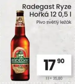 Kubík potraviny Radegast Ryze Hořká 12 nabídka