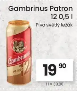 Kubík potraviny Gambrinus Patron 12 nabídka