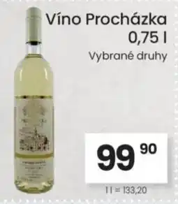 Kubík potraviny Víno Procházka nabídka