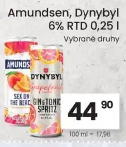 Kubík potraviny Amundsen, Dynybyl 6% RTD nabídka