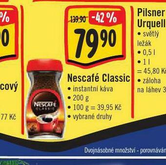 Jip Nescafé classic instantní káva nabídka