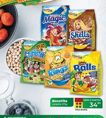 Tamda Foods BONAVITA cereálie nabídka