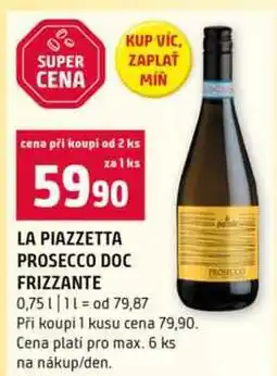 Terno LA PIAZZETTA PROSECCO DOC FRIZZANTE 0,75 l nabídka