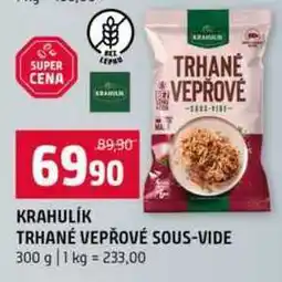 Terno KRAHULÍK TRHANÉ VEPŘOVÉ SOUS-VIDE 300 g nabídka