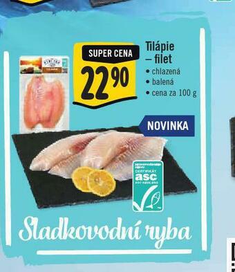 Jip Tilápie - filet nabídka