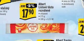 Jip Albert listové těsto rozválené nabídka