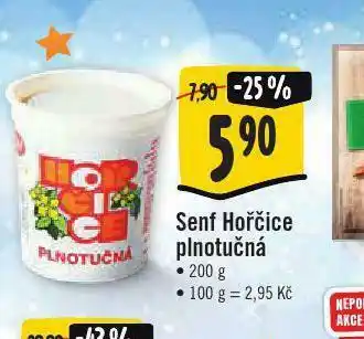 Jip Senf hořčice plnotučná nabídka