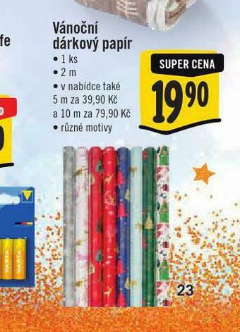 Jip Vánoční dárkový papír nabídka