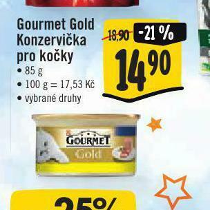 Jip Gourmet gold konzervičky pro kočky nabídka