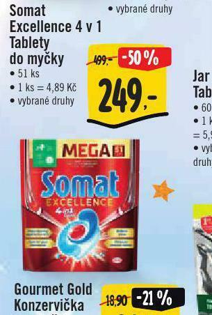 Jip Somat excellence 4v1 tablety do myčky nabídka