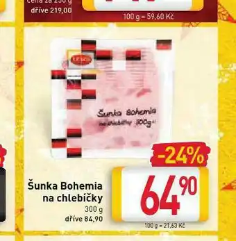 Billa Šunka bohemia na chlebíčky nabídka