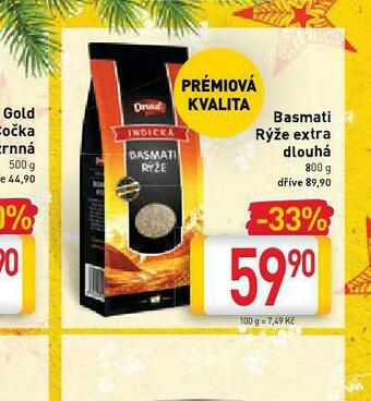 Billa Basmati rýže extra dlouhá nabídka