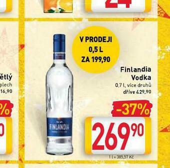 Billa Finlandia vodka nabídka