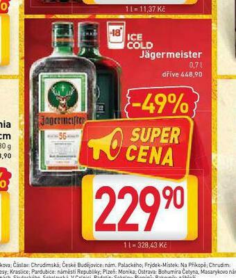 Billa Jägermeister nabídka