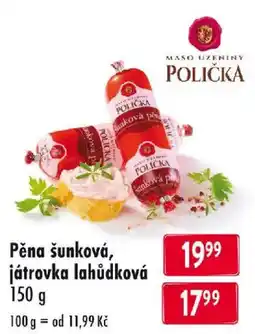 Qanto Pěna šunková, játrovka lahůdková nabídka