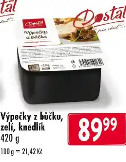 Qanto Dostal Výpečky z bůčku, zeli, knedlík nabídka