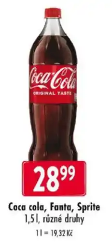 Qanto Coca cola, Fanta, Sprite nabídka