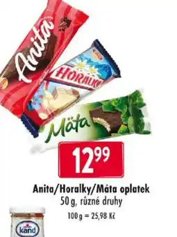 Qanto Anita/Horalky/Máta oplatek nabídka