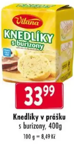 Qanto VITANA Knedlíky v prášku s burizony nabídka