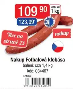 Qanto Nakup Fotbalová klobása nabídka