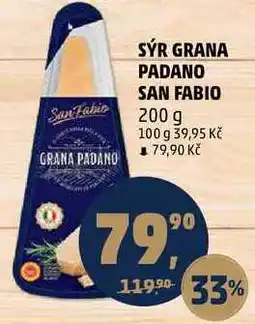 Penny Market SÝR GRANA PADANO SAN FABIO, 200 g nabídka