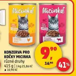 Penny Market KONZERVA PRO KOČKY MICINKA, 415 g nabídka
