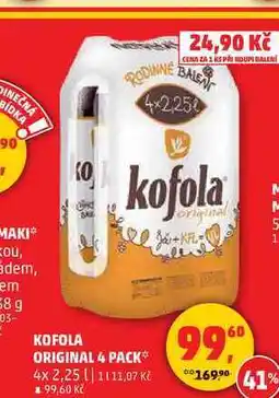 Penny Market KOFOLA ORIGINAL 4 PACK, 4x 2,25 l nabídka