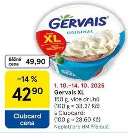 Tesco Gervais XL, 150 g nabídka