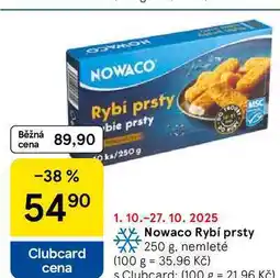 Tesco Nowaco Rybí prsty, 250 g, nemleté nabídka