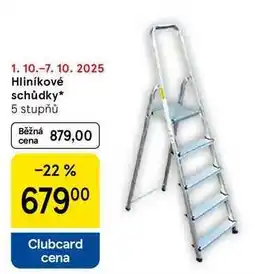 Tesco Hliníkové schůdky, 5 stupňů nabídka